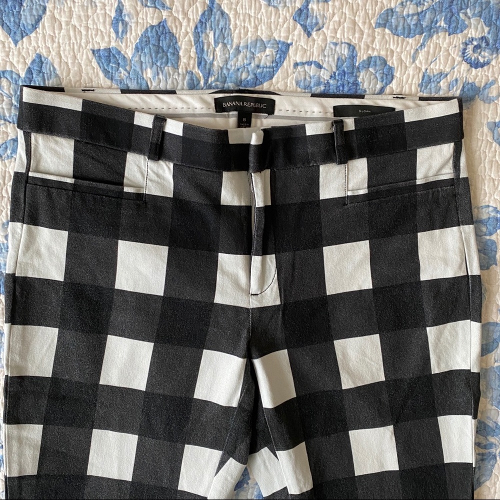 Gingham Cropped Pant - Size 8 - Picture 4 of 9